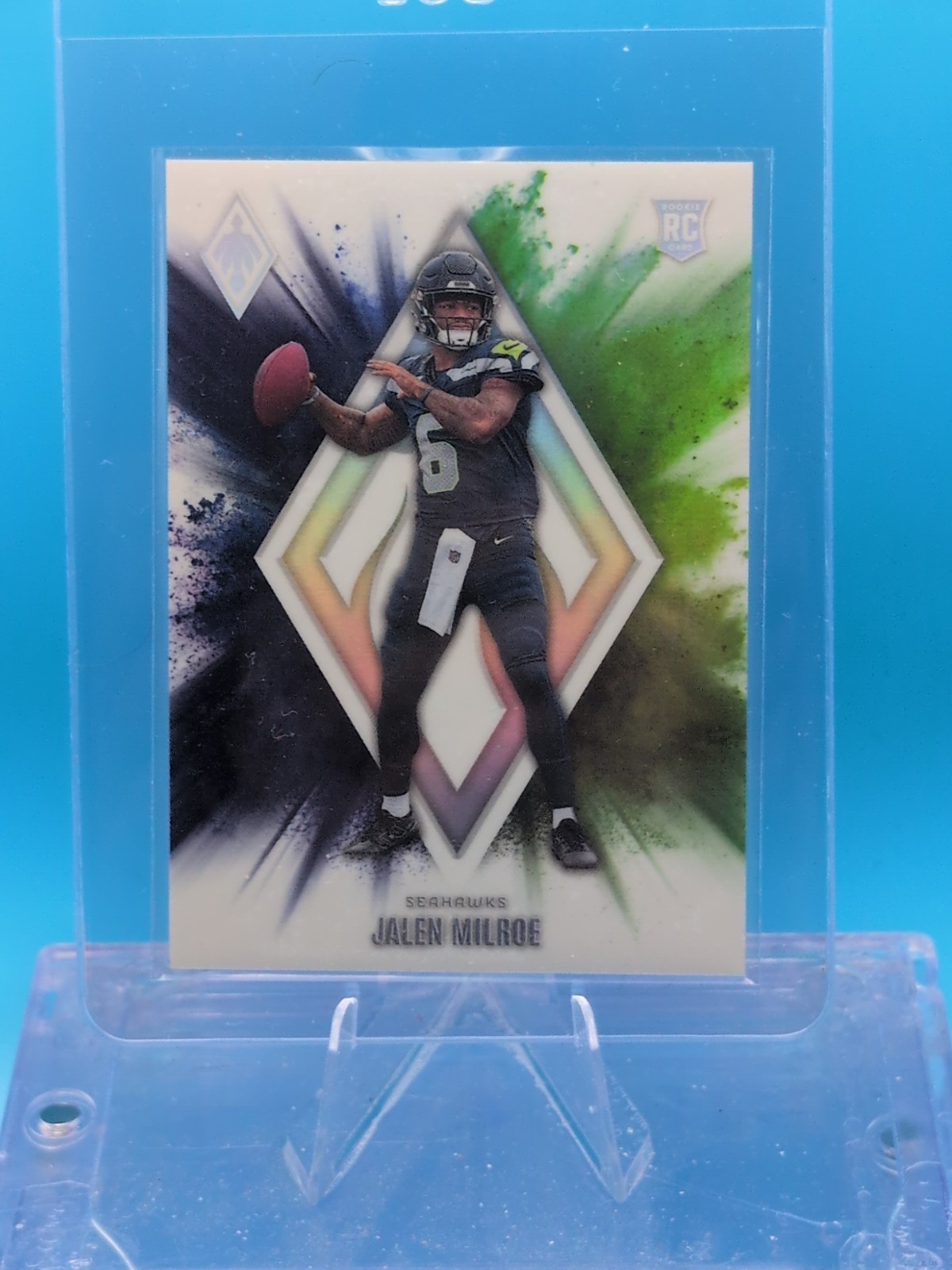 2025 Panini Phoenix Jalen Milroe Color Blast Case Hit SSP RC Seahawks #9