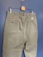 Vintage 90  s Polo Ralph Lauren Chino Gray Men  s Cotton Pants Size 35/30