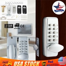 Mechanical Keyless Entry Door Lock Digital Code Keypad Knob Combination Deadbolt