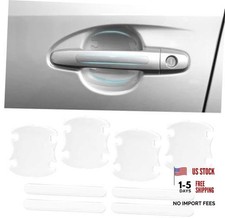 8PCS Clear Car Door Handle Protector   Transparent Anti-Scratch PET Film