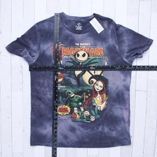 NWT The Nightmare on Elm Street Tim Burton Skellington Comic Book T Shirt XL