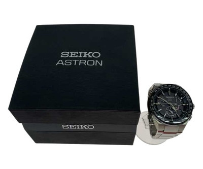 Seiko 8X53-0AV0-2 schwarzes Gehäusegröße 44,0 mm gebrauchte Herrenuhr #22111