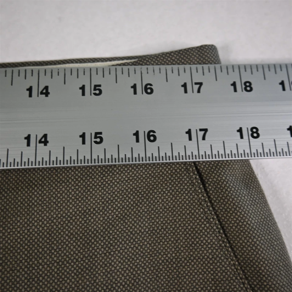 Pantalones para hombre Linea Naturale 34x30 marrón verde oliva ojo de pájaro 100 % lana Italia Foto 2 de 4