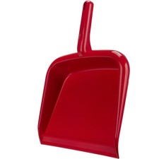Large Handheld Dustpan with Hanging Hole, Heavy-Duty Plastic Dustpan with Wid...