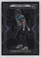 2022 Panini Obsidian Rookies Electric Etch Purple 55/100 Chad Muma #196 rf2