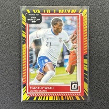 Timothy Weah /75 Optic Electricity 2025-26 Panini Donruss FIFA Road to World Cup