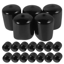  100 Pcs Screw Thread Protector Covers Round Vinyl End Cap Plastic Nut Caps
