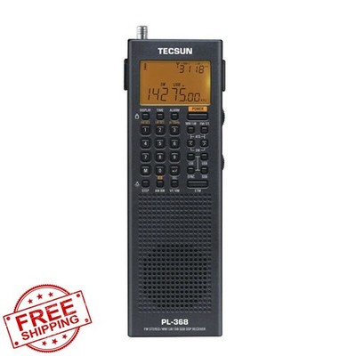 Tecsun PL368 AM/FM/LW/SW Worldband Radio SSB Black