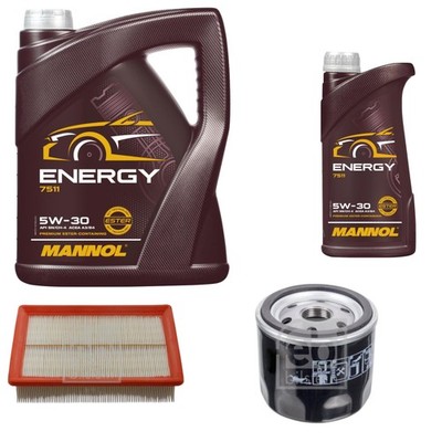 Inspektionspaket 6L MANNOL Energy 5W-30 für Alfa Romeo 145 1.8 i.e 16V T.SPARK