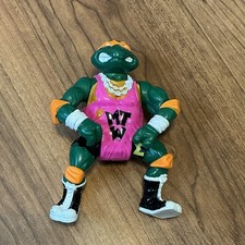 Vintage TMNT Teenage Mutant Ninja Turtles Shell Slammin’ Mike 1991 Figure 