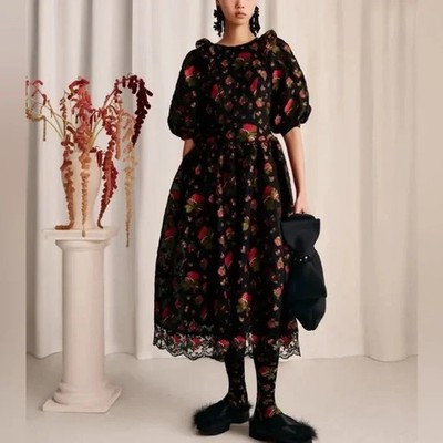 HM Simone Rocha Silk-blend Dress US M