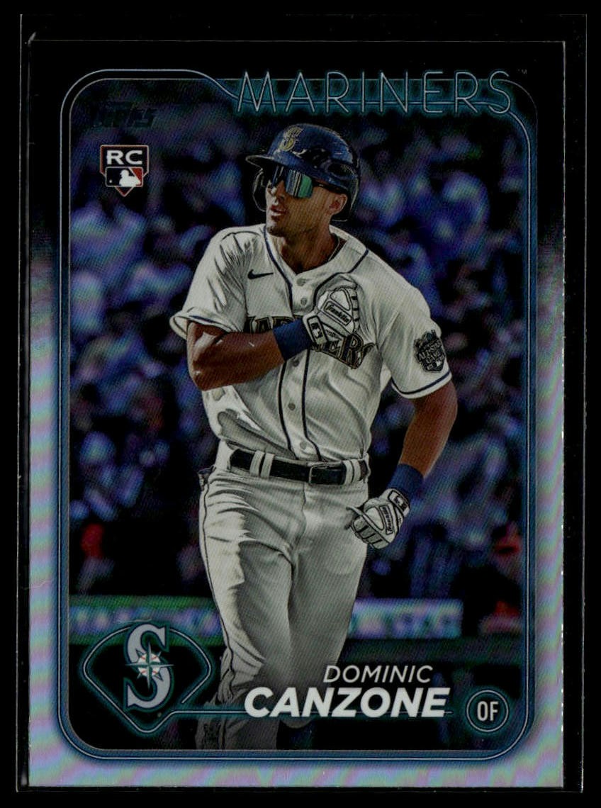 2024 Topps #195 Dominic Canzone Rainbow Foil RC