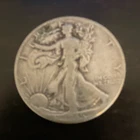 1945 Walking Liberty Half Dollar 50C 90% Silver Business Strike KM#142