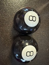 2 Magic 8 Eight Ball Classic Mattel Toy Fortune Teller Model 30188