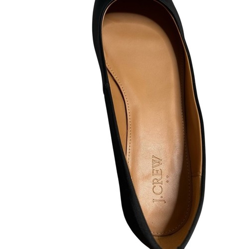 J.Crew Black Silver Crystal Buckle Marina Pointy-Toe Flats Women’s Size 8.5 - Picture 9 of 9