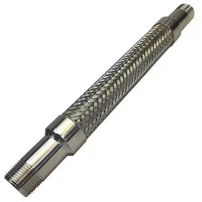 Zoro Select 24Pl-Ca11-0120-11B-11B Flexible Metal Hose, 1-1/2 In. Dia, 12 Inl,