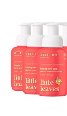 Hand Soap for Kids Foaming Dermatologically Tested Mango 10 Fl Oz Each (3 Pack)