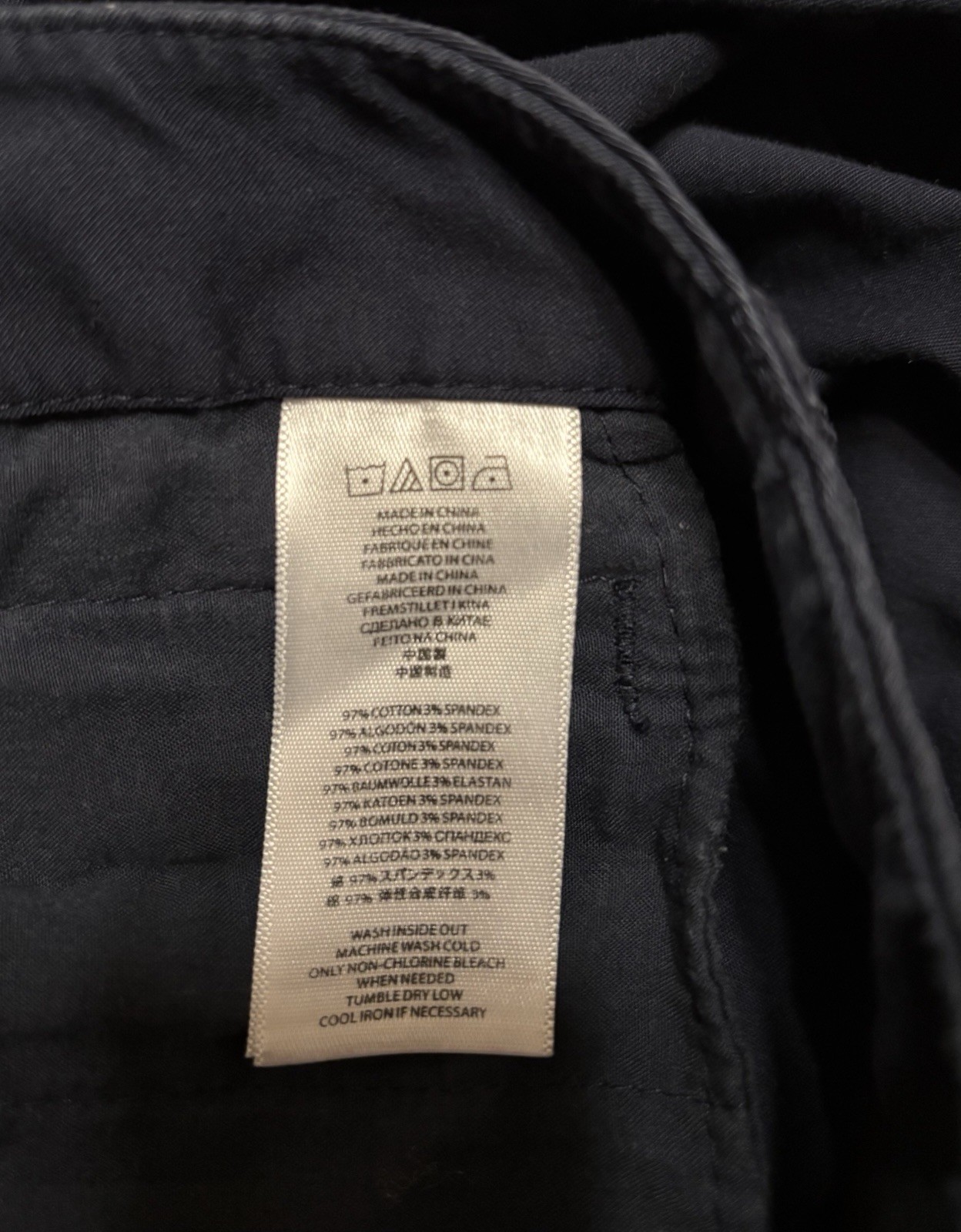 Michael Kors Women's Navy Blue Plus 24W Flat Front Zip Pocket Pants thumbnail 5