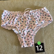 Pink By Victoria  s Secret XS Pink Flowers Cheeky Panties