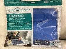 BUSY BABY PLACEMAT TETHER SYSTEM NEW Blue