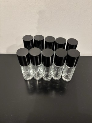 10ml Empty Thick Glass Perfume Cologne Decant Spray Bottles Atomizers - 10 pcs