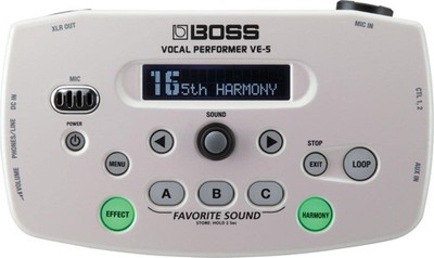 Boss VE-5 Vocal Performer Effects Processor White