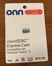 Onn 512 GB Micro SD Express Card Nintendo Switch 2 BRAND NEW   