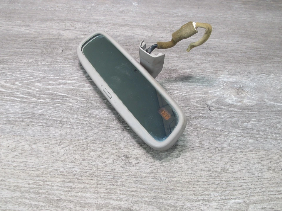 02-05 LEXUS JCE10L IS300 AUTO DIMM INTERIOR REAR VIEW MIRROR W COMPASS OEM - Image 4 of 4