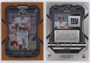 2022 Panini Prizm Rookies Orange Prizm /249 Daniel Bellinger #364 Rookie RC