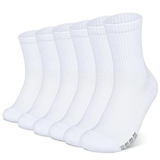 6-Pair Cushion Sports Socks Men Women Running Sock Breathable Anti-blister Te...