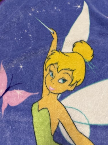 Disney Tinker Bell Wand Purple Small Fleece Blanket - Picture 2 of 9