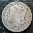 1891-O  Morgan Silver Dollar