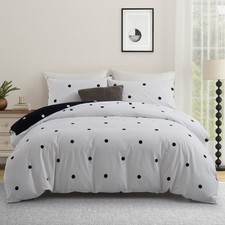 Reversible Duvet Quilt Cover Bedding Set Single Double King Size With Pillowcase