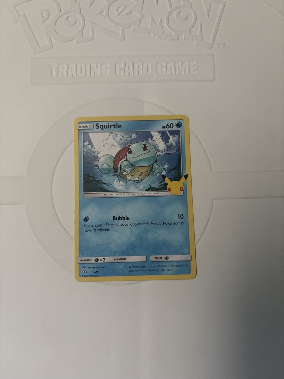Pokemon Squirtle 17/25 McDonald's Promo Holo Card Near Mint Condition