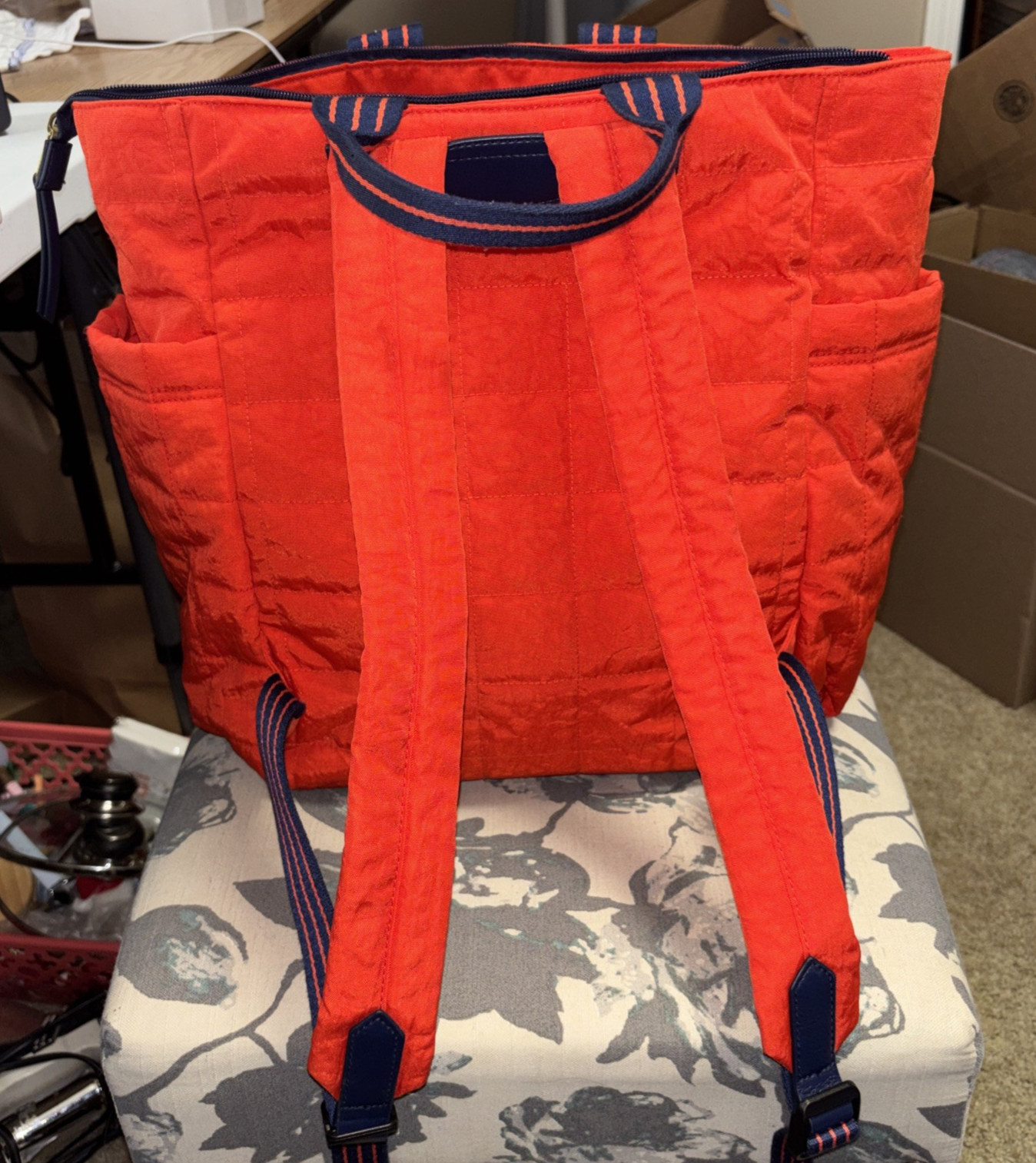 Universal Thread Soft Utility Square Backpack Ora… - image 2