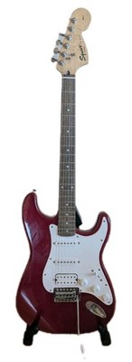 Fender Squier Stratocaster 6-String Electric Guitar Glossy Red 2007 READ DESC.