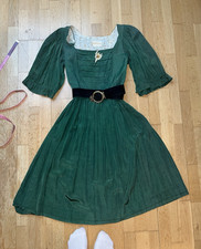 Sportalm dress size 40/L green 3/4 sleeve costume dress Oktoberfest (no belt incl.)