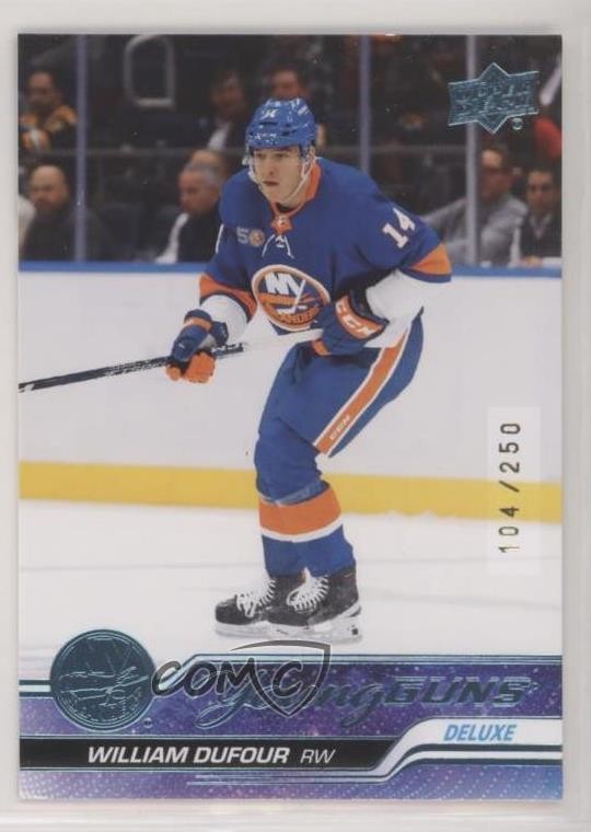 2023-24 Upper Deck Series 1 Young Guns Deluxe 104/250 William Dufour #206 4z8