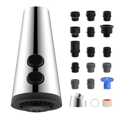 4 Function Kitchen Faucet Head Replacement Universal Pull Down Kitchen Sink F...
