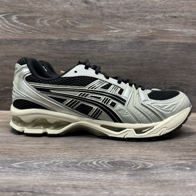 ASICS Gel-Kayano 14 Shoes Men Size 9.5 Black Seal Grey Sneakers running lace up