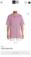 Hugo Boss Boss Parlay Short Sleeve Polo, Purple/White, Size L