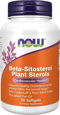 NOW, Beta-Sitosterol Plant Sterols with CardioAid -S, 90 Softgels