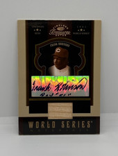 2005 Timeless Treasures Frank Robinson World Series AUTO RELIC /25 