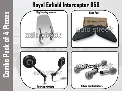 Genuine Royal Enfield Interceptor 650 4 PCS ACCESSORIES COMBO PACK CP-14