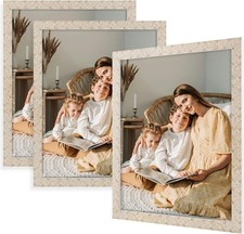 Golden State Art 11x14 Picture Frame Set of 3, 11x14, Weaving Light Brown