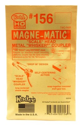 Kadee   156   Kupplung #156   Scale Head Whisker Long Centerset   4 Stück