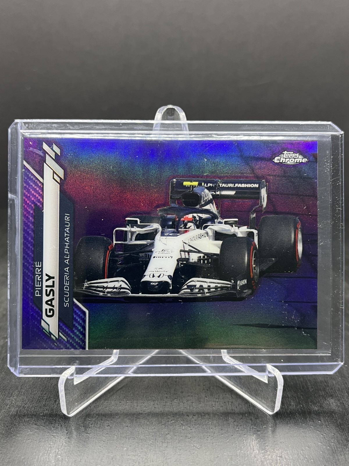 2020 Topps Chrome Formula 1 F1 Pierre Gasly Purple Refractor 398/399 #31