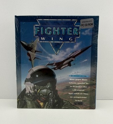 Fighter Wing PC Big Box OVP Neu Verschweißt 1994 Sealed PC CD ROM Merit Studios