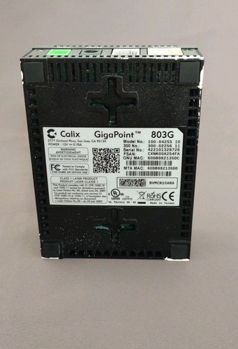 Calix GigaPoint 803G Fiber Optical Network Terminal Switch Module w/ Adapter - Afbeelding 3 van 7