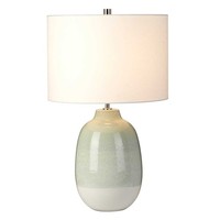 Cremefarbig Grau Moderne Tischlampe Nachtlampe 1X60W/E27 36X61 [Cm]